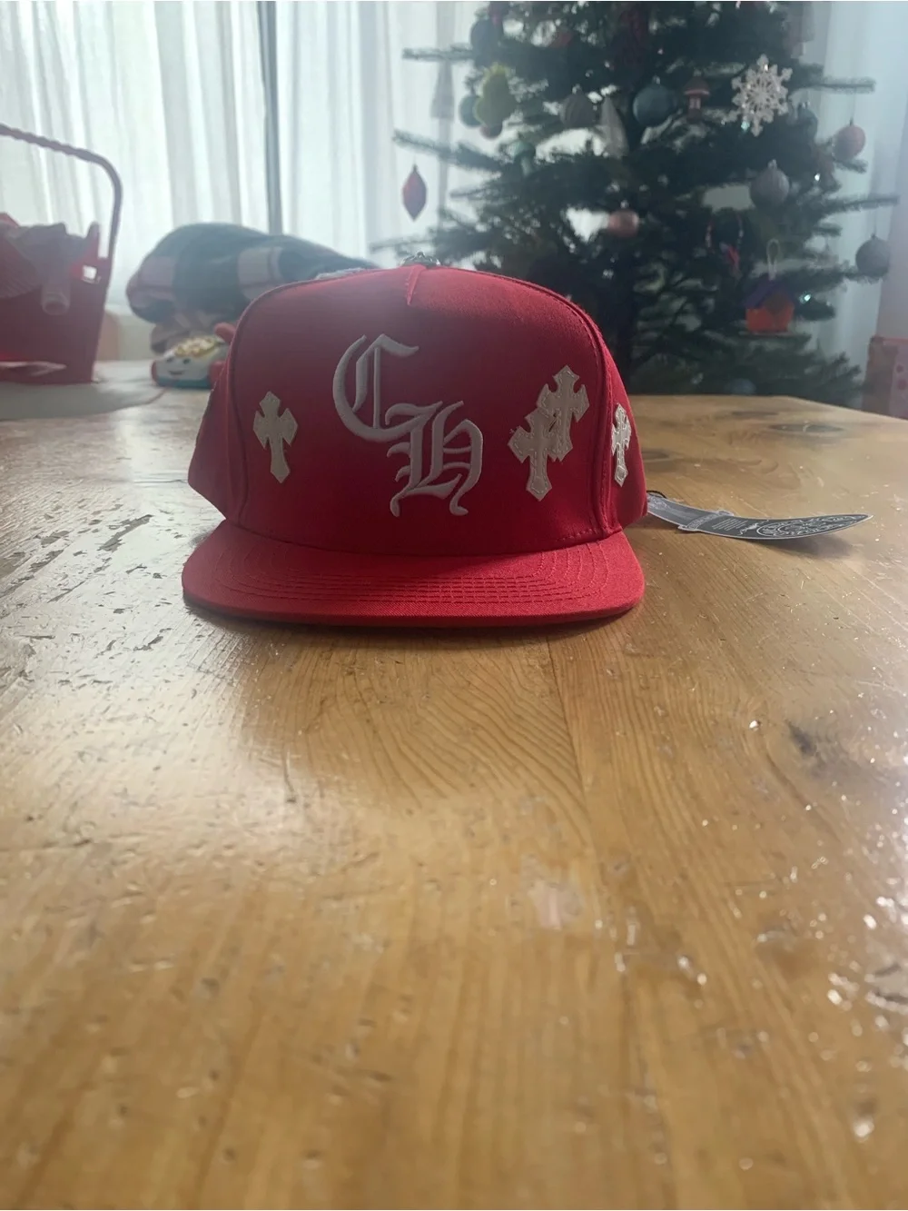 帽子 Chrome cross embroidered cap Chrome Hearts | Accessories | Chrome Hearts Red Embroidered Cross